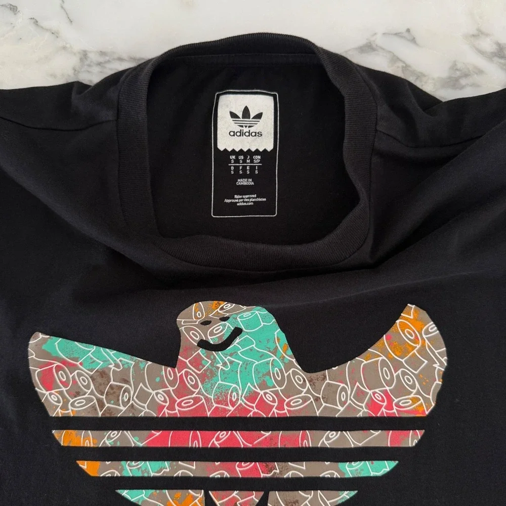 Ghosted Adidas Ghost Logo Men's Black T-shirt ‎ Size Small Pre-owned